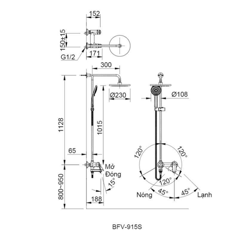 Sen tắm INAX BFV-915S